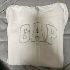 gap ジップパーカー　ホワイト