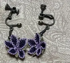 オヤ刺繍トルコ伝統手編み花モチーフイヤリング