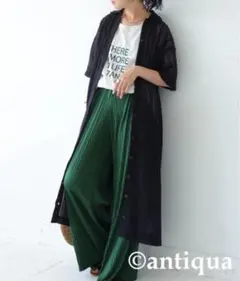 未使用　春コート　アンティカ　ロング羽織り　ブラック　レースワンピース　ザラ♡