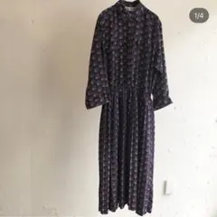 古着 ロングシャツワンピース