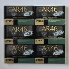 【未使用未開封品】カセットテープ　ＴＤＫ AR46 ノーマルポジション　６本