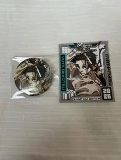 呪術廻戦　ジャンプGIGA　付録　缶バッジ　ホロステッカー　乙骨