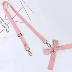 大人かわいい♡ リボン ショルダーストラップ 長さ調節可 スマホ ホルダー
