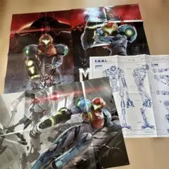 METROID DREAD ポスター ３枚セット➕設計図１枚　４枚セット