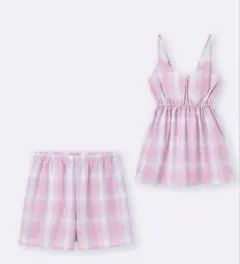 GU チェックキャミソールラウンジセット12 PINKのサムネイル