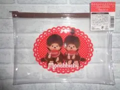 ★キャンドゥ★フラットポーチ「モンチッチ」★セリア★