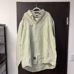 【GAP】ビッグシャツ　The Big Oxford グリーン長袖シャツ