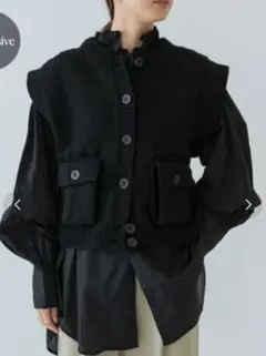 crinkle crinkle crinkle　 NAPAL KNIT ベスト