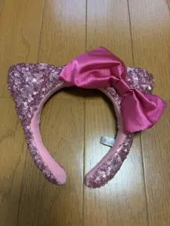 キティちゃんカチューシャ ピンク スパンコール