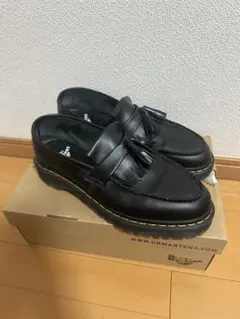 Dr. Martens ブラックタッセルローファー フリンジ付き