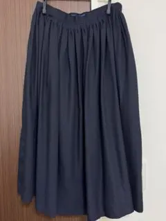 HUMAN WOMAN ネイビー フレアスカート（美品）のサムネイル