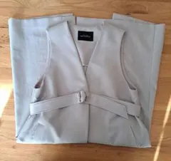 ユナイテッドアローズグリーンレーベルリラクシング　ジレ　ベルト付き