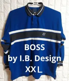 BOSS by I.B. Design　90s　長袖　ラガーシャツ　XXＬ　㊻