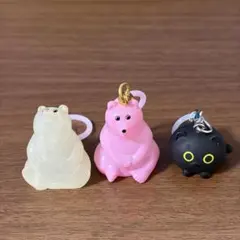 ポーラベアバンク&黒猫 めじるしアクセサリー 3点セット