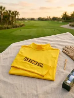 LOUDMOUTH ラウドマウス 長袖 ハイネック インナーシャツ イエロー L