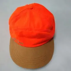 90s usa製 LLBEAN キャップ　筆記体　オレンジ