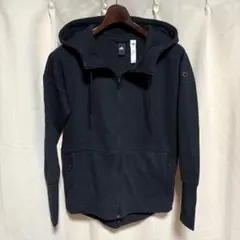 y042932 adidas パーカー　スウェット　ジップアップ　ポケット　ロゴ