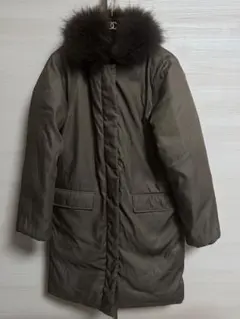 NEW YORKER ダウンコート フード付き ラクーンファー