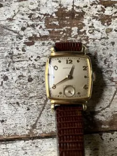 40'sオールドロンジンcal10L 尾錠付き 角金スクエア　手巻稼働中 40'sオールドロンジンcal10L 尾錠付き 角金スクエア 手巻稼働中 - メルカリ