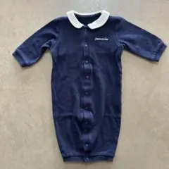 定価4290円 COMME CA ISM ネイビーロンパース 50-70cm