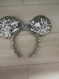 ミニーマウス カチューシャ シルバー