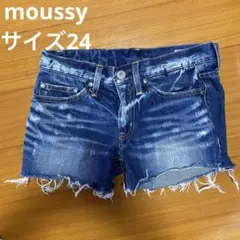 moussyjeans マウジー　デニム　ショートパンツ　サイズ24