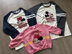 ミッキーマウス ミニー　トレーナー 家族お揃い3点セット