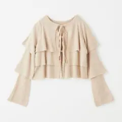 EMMEL REFINES：EM HW ティアード リボン 2WAY ニット