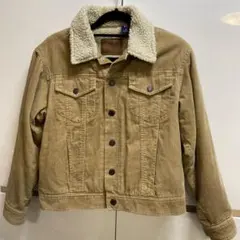 Gap kids ベージュのコーデュロイボアジャケット