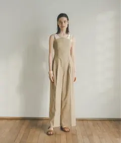 ○anuke suspenders wide pants - メルカリ