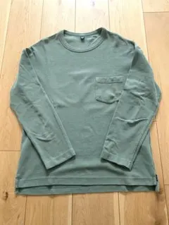 ユニクロ　ワッフル編み　クルーネック　Tシャツ　メンズM