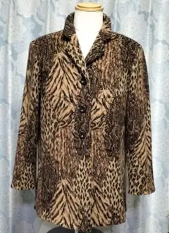 春♡特価！✨RESPIGHIFEMME✨ウール高級アンゴラ✨MIXヒョウ柄コート