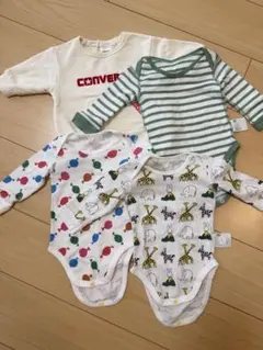 70サイズ　ロンパース　ユニクロ　コンバース　４枚セット