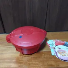 電子レンジ調理器具 圧力鍋赤のサムネイル