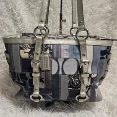 COACH パッチワーク トートバッグ エキゾチック シグネチャー y2k 