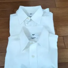 UNIQLO スーパーノンアイロン スリムフィット ホワイトシャツ XS　2枚