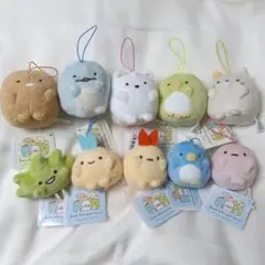 すみっコぐらし　ばんざいゴムひも付きマスコット　コンプリート　10個 セット