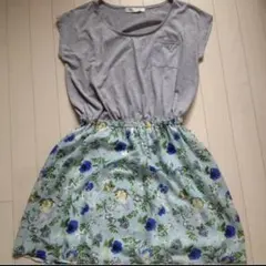 花柄 ワンピース 半袖 アズノウアズ
