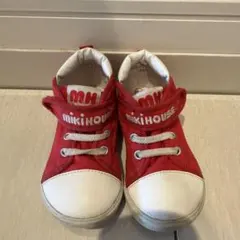 ミキハウス　スニーカー　赤　15cm