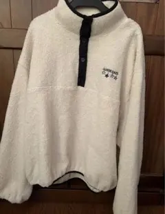 最終お値下げ！ロゴス　フリースジャケット　ボア　刺繍