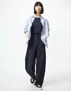 UNIQLO ジャージーバレルレッグパンツ