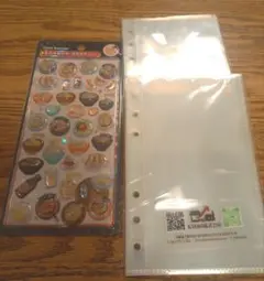 ボンボンドロップシール　食べ物　A6 シール帳　リフィル 40枚入り