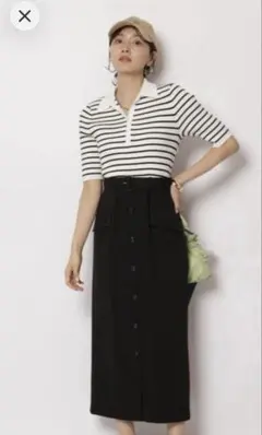 JUSGLITTY スキッパータイトドッキングワンピース サイズS