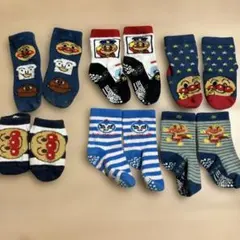 アンパンマン 靴下 まとめ売り 6足セット 12～15cm 男の子