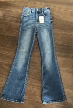 ハイウエストフレアデニムパンツ[cu498]