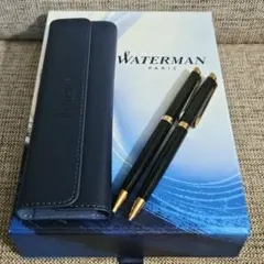 Waterman ボールペン 本体 レザーケース付き WATERMAN ボールペン レザーケース付き - メルカリ