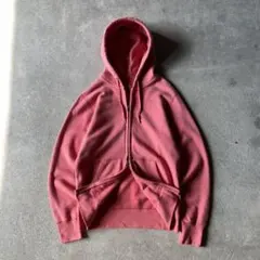 00s old uniqlo double zip up hoodie pink