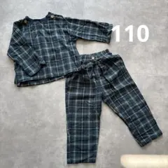 コトリ　セットアップ　バースデイ　チェック　男の子　cottoli 110