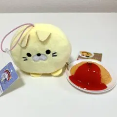 食品サンプル キーホルダー オムライスキーホルダー ごろねこサミットマスコット
