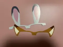 映画ズートピア2 特典4DXメガネ用耳型ステッカー ニック、ジュディセット